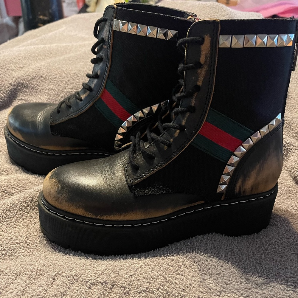 Brand new Steve Madden combat boots! Size 6 women’s